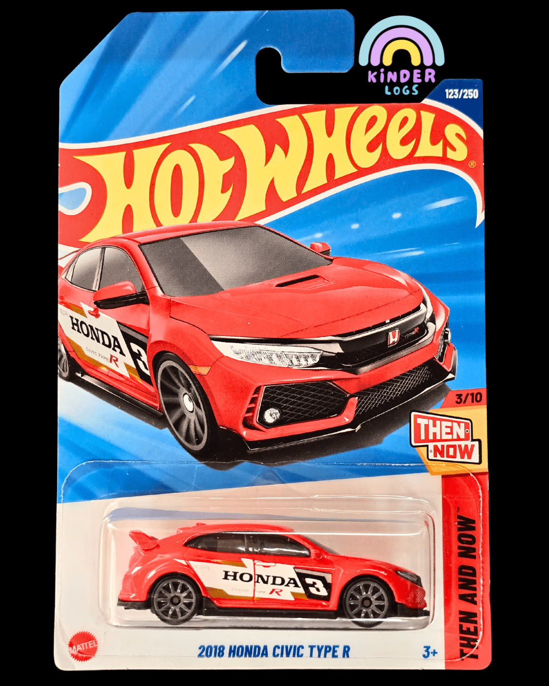 Hot Wheels 2018 Honda Civic Type R - Red (Imported) - Kinder Logs