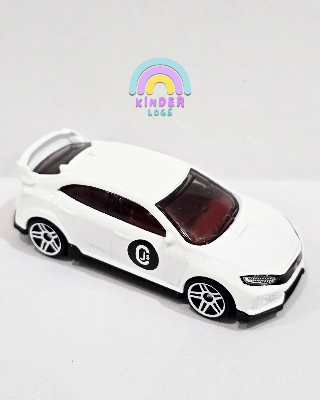 Hot Wheels 2018 Honda Civic Type R - White (Uncarded - New) - Kinder Logs