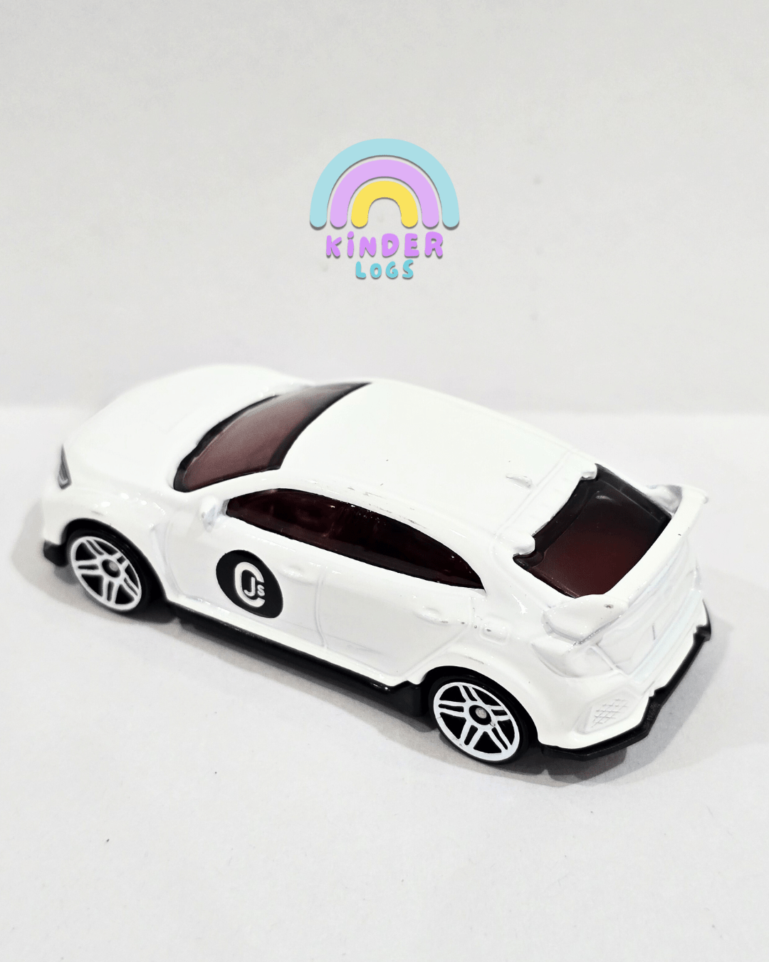 Hot Wheels 2018 Honda Civic Type R - White (Uncarded - New) - Kinder Logs