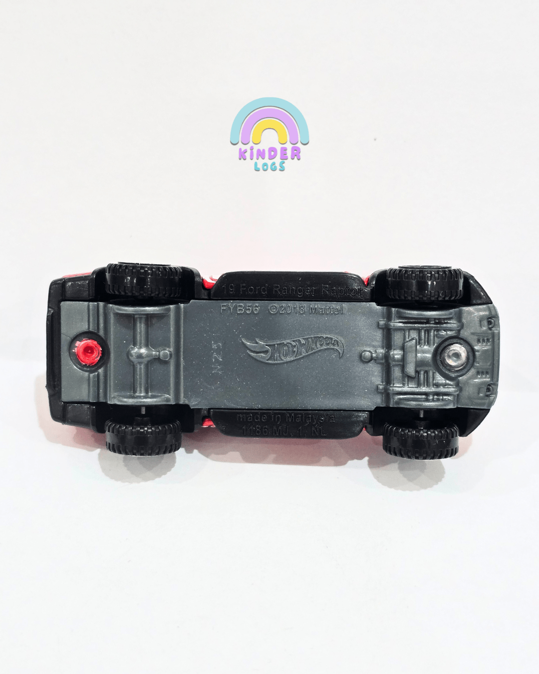 Hot Wheels 2019 Ford Ranger Raptor - Red (Uncarded) - Kinder Logs