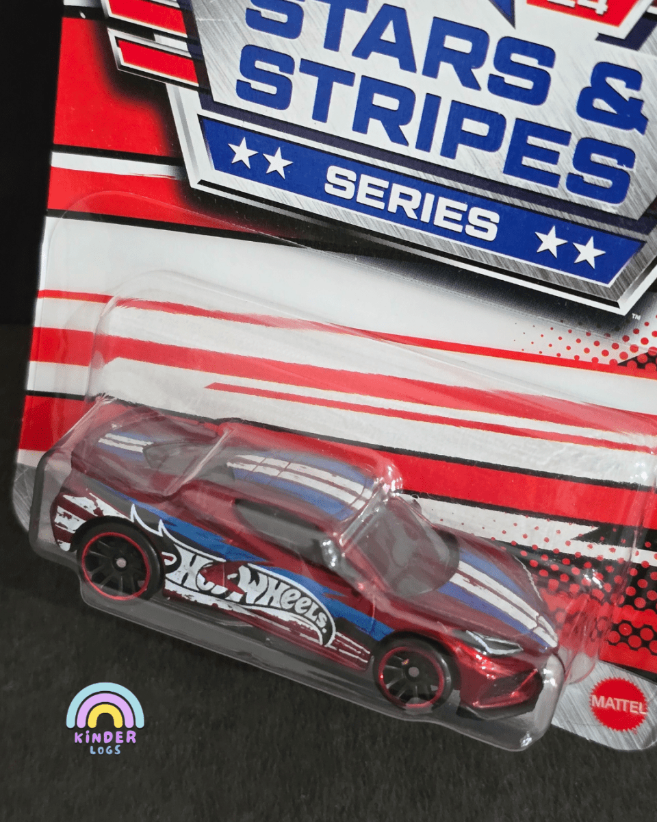 Hot Wheels 2020 Corvette - Stars And Stripes Series (Imported) - Kinder Logs