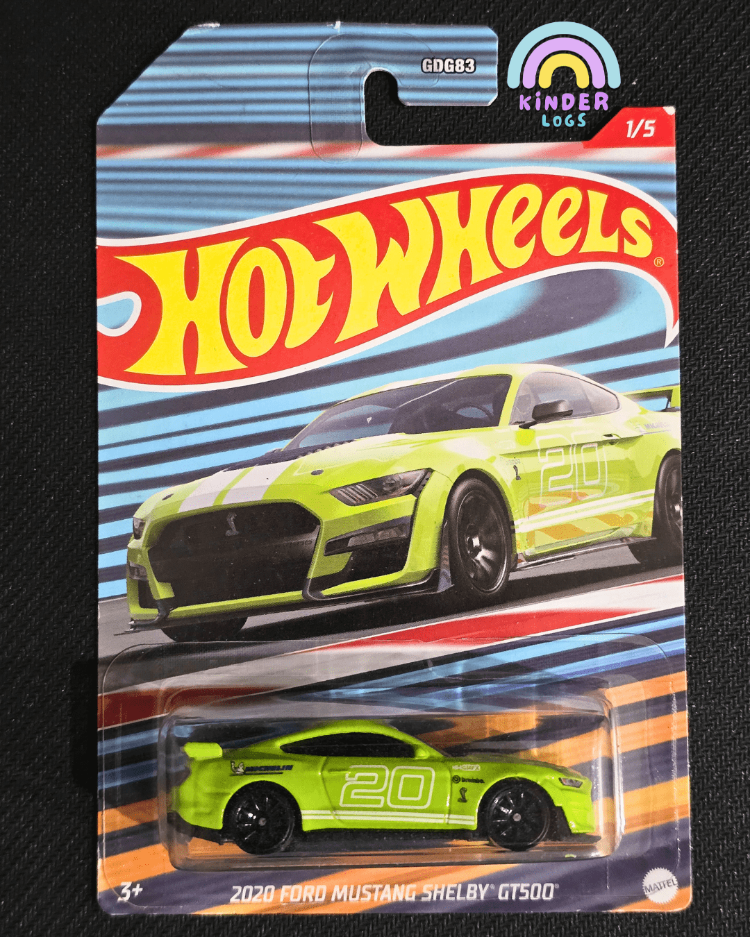 Hot Wheels 2020 Ford Mustang Shelby GT500 - Racing Circuit (Imported) - Kinder Logs