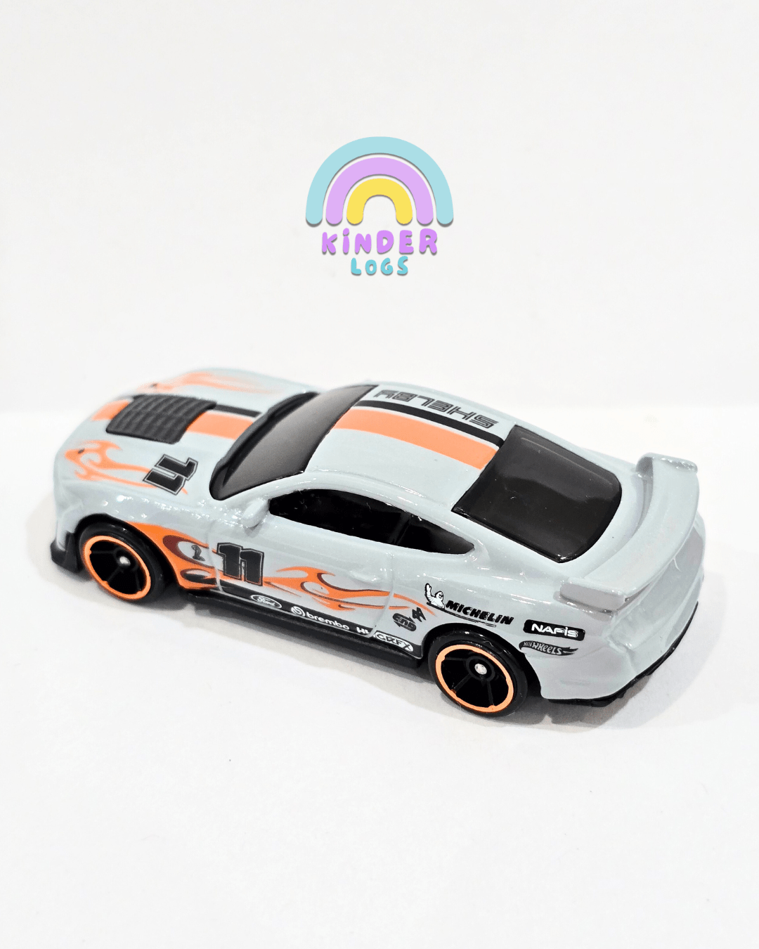 Hot Wheels 2020 Ford Shelby GT500 - Grey (Uncarded - New) - Kinder Logs