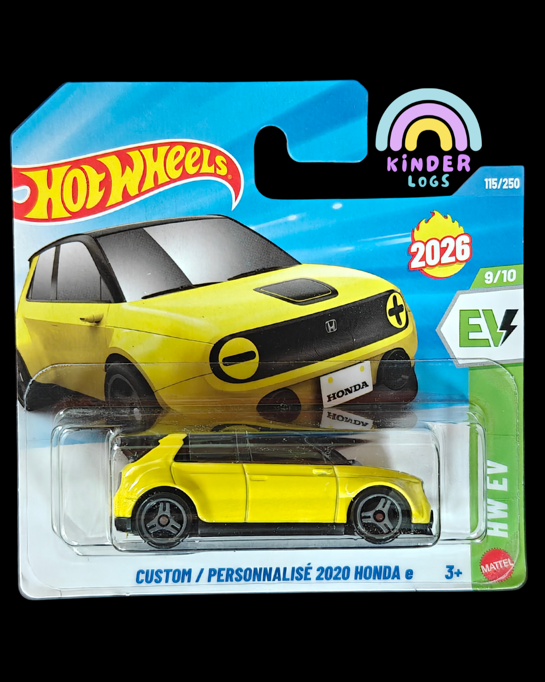 Hot Wheels 2020 Honda E Custom - Short Card (Imported) - Kinder Logs