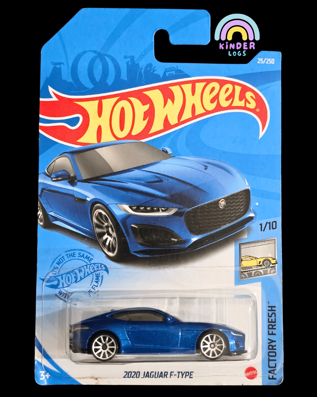 Hot Wheels 2020 Jaguar F - Type - Blue (Imported) - Kinder Logs