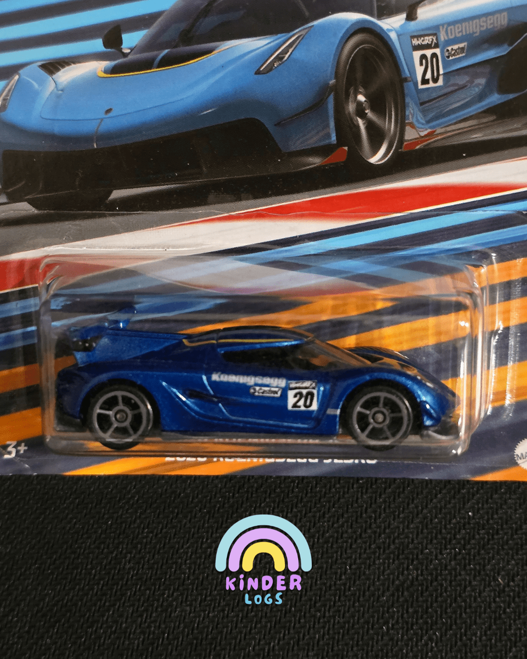 Hot Wheels 2020 Koenigsegg Jesko - Racing Circuit (Imported) - Kinder Logs