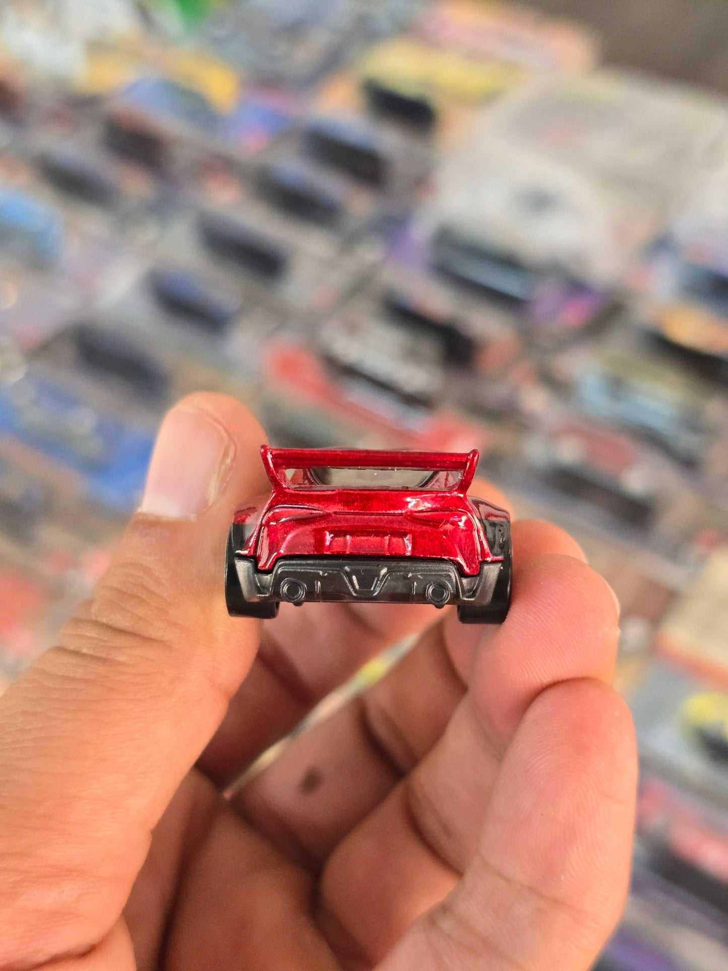 Hot Wheels 2020 Toyota GR Supra - Metallic Red (Uncarded) - Kinder Logs