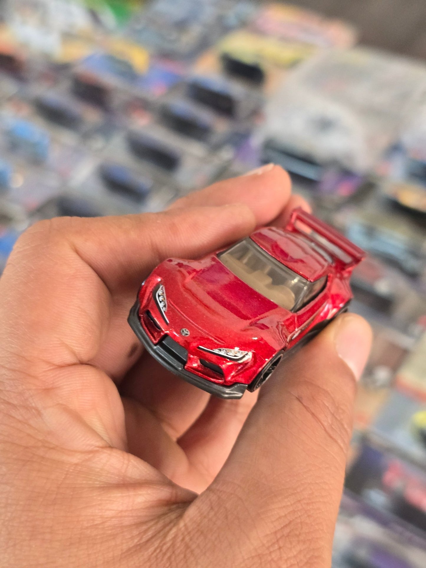Hot Wheels 2020 Toyota GR Supra - Metallic Red (Uncarded) - Kinder Logs