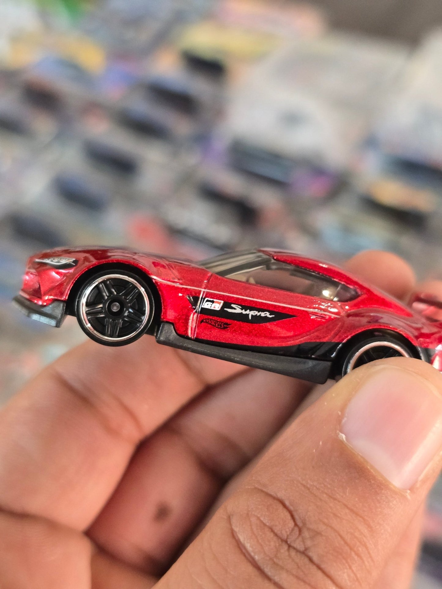 Hot Wheels 2020 Toyota GR Supra - Metallic Red (Uncarded) - Kinder Logs