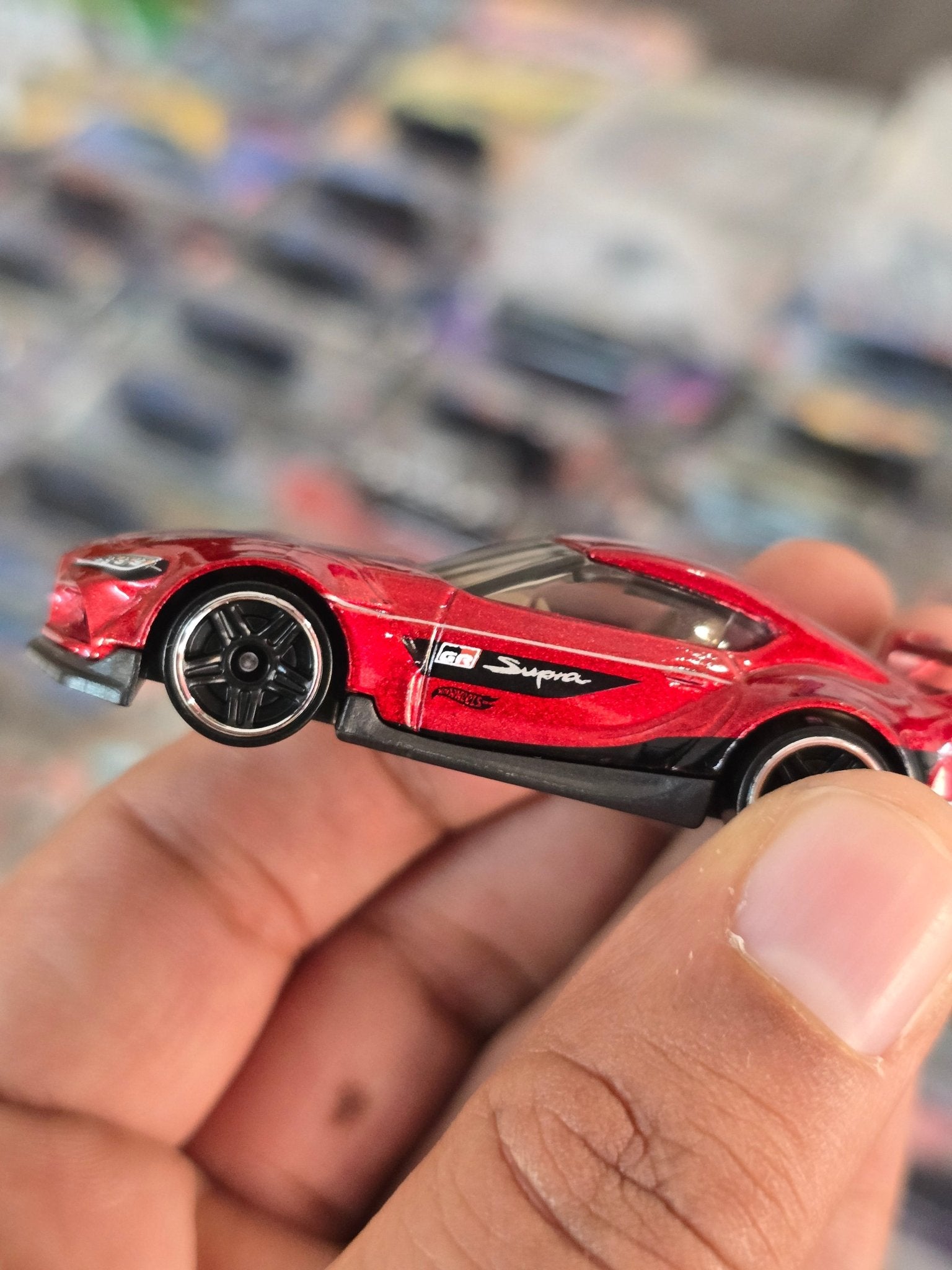Hot Wheels 2020 Toyota GR Supra - Metallic Red (Uncarded) - Kinder Logs