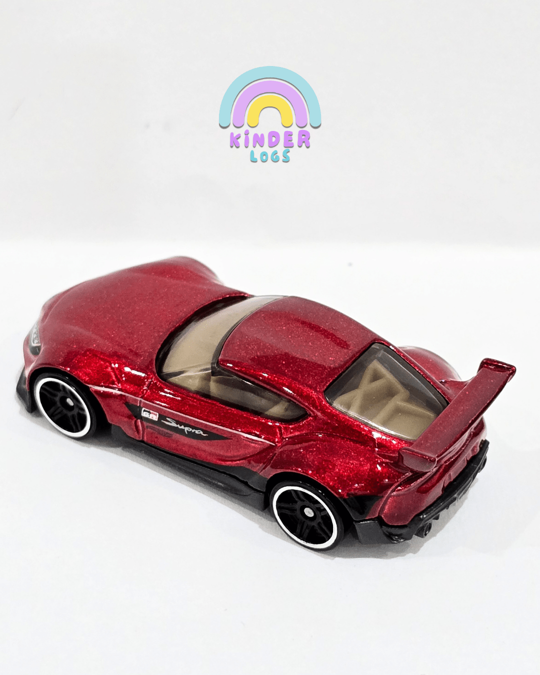 Hot Wheels 2020 Toyota GR Supra - Metallic Red (Uncarded) - Kinder Logs