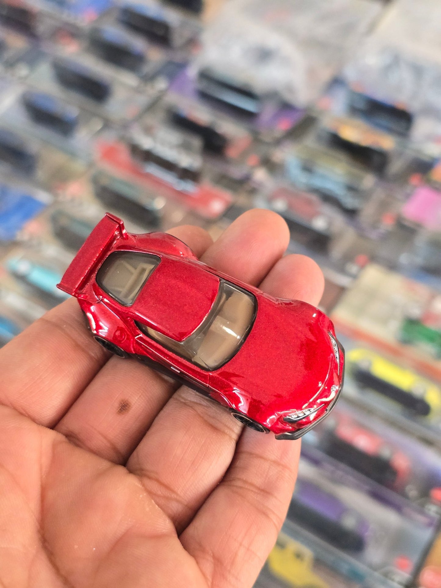 Hot Wheels 2020 Toyota GR Supra - Metallic Red (Uncarded) - Kinder Logs