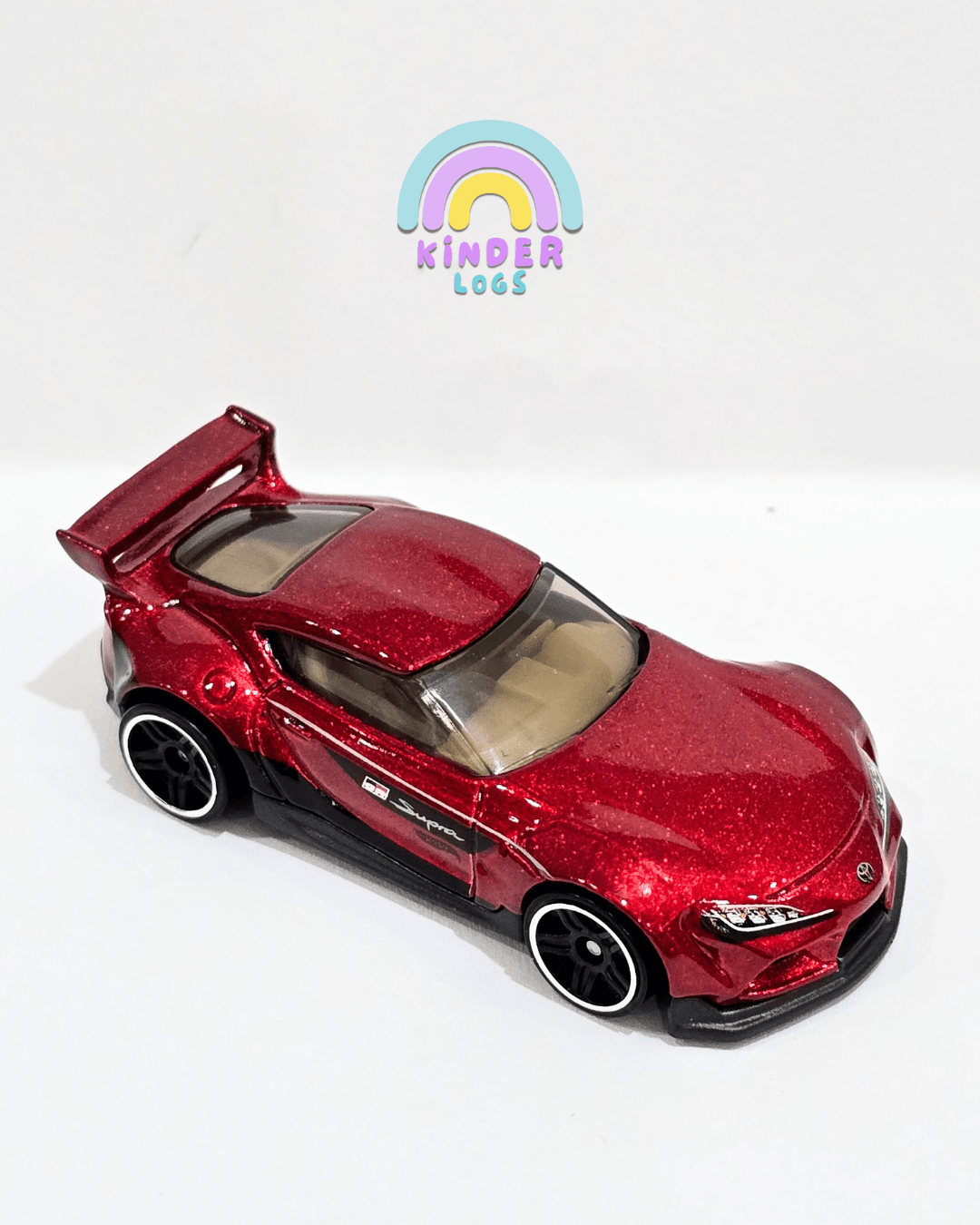 Hot Wheels 2020 Toyota GR Supra - Metallic Red (Uncarded) - Kinder Logs