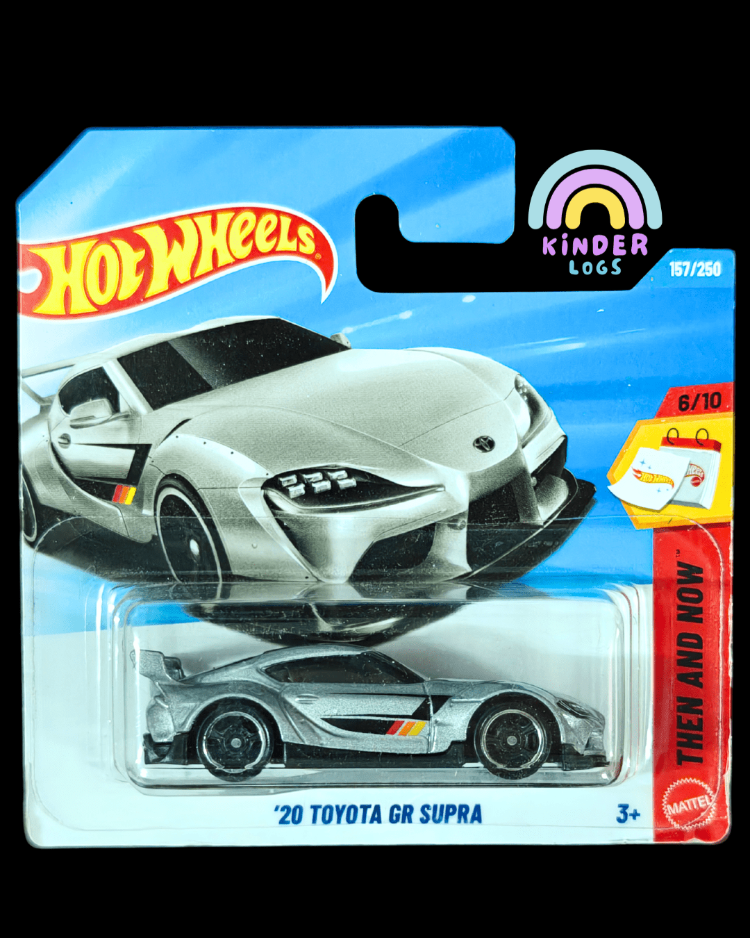 Hot Wheels 2020 Toyota GR Supra - Silver (Imported - Short Card) - Kinder Logs