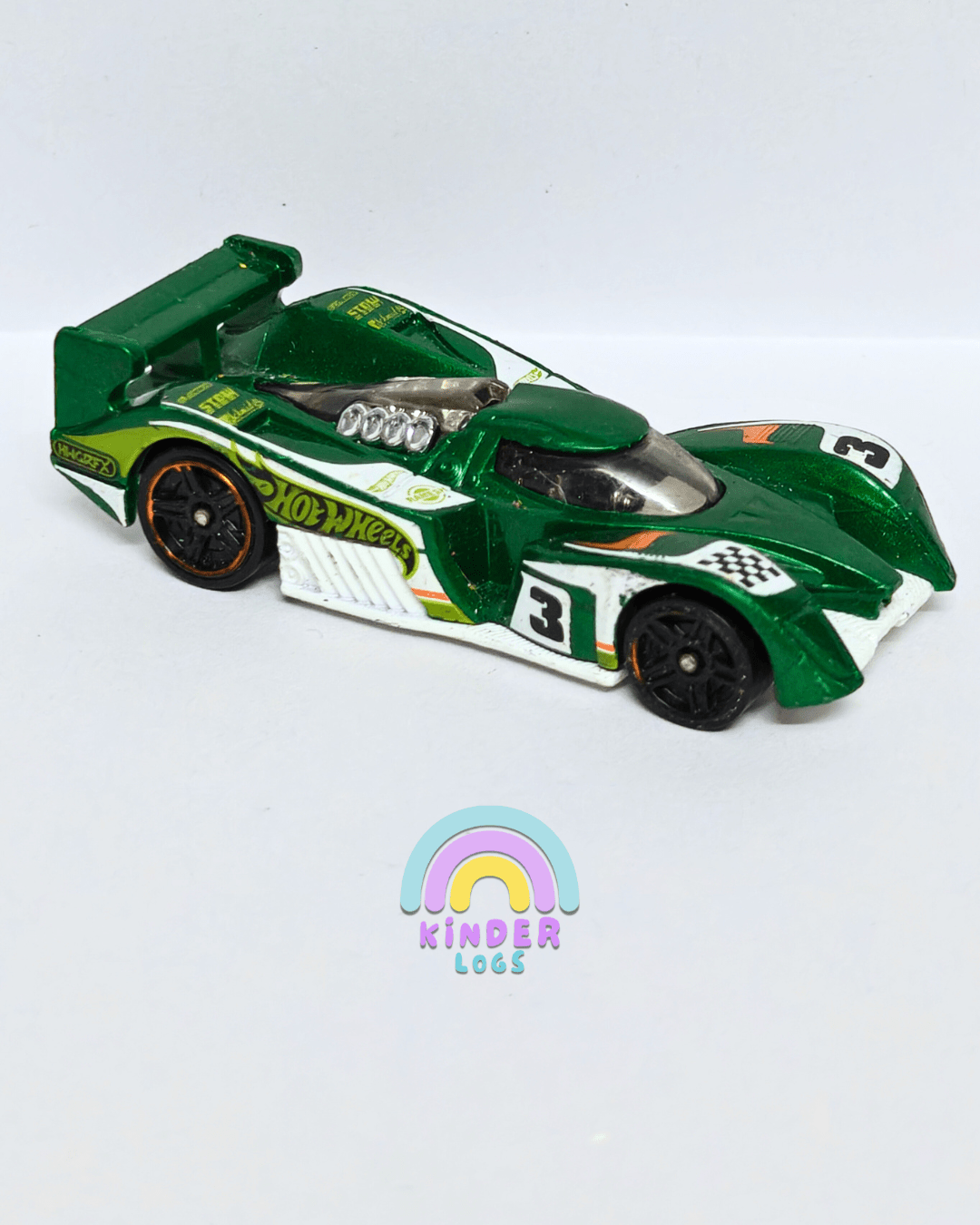 Hot Wheels 24 Ours - Green (Pre - Owned Car) - Kinder Logs