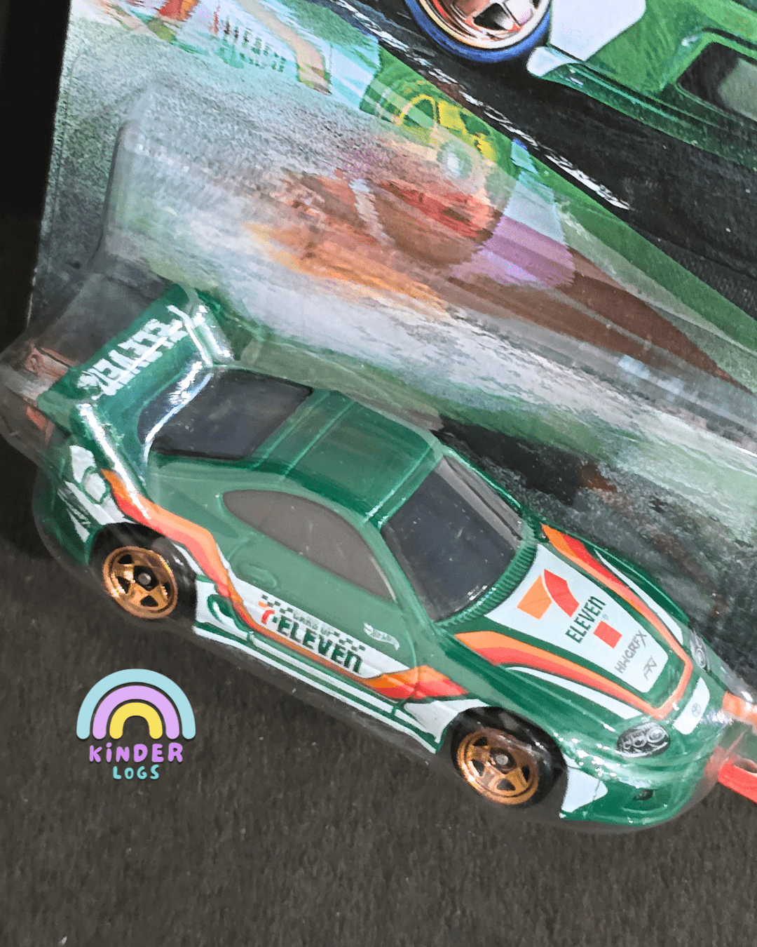 Hot Wheels 7 - Eleven Exclusive Toyota Supra - Silver Series (Imported) - Kinder Logs