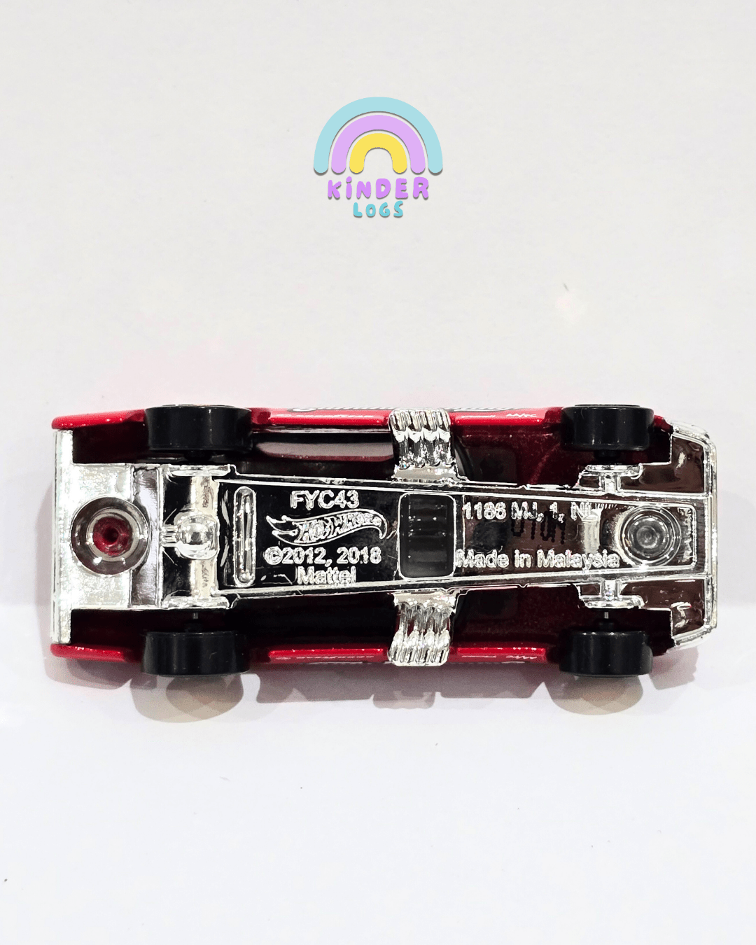 Hot Wheels 71 Mustang Funny Car - Red (Uncarded) - Kinder Logs