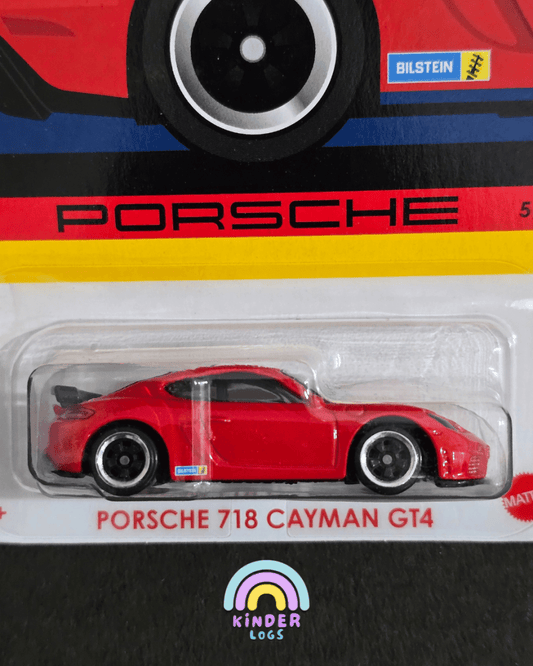 Hot Wheels 718 Cayman GT4 - Porsche Series (Imported) - Kinder Logs