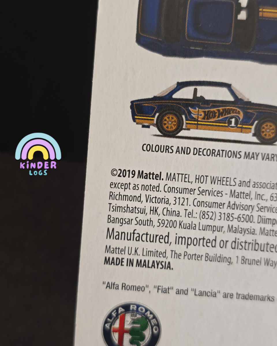 Hot Wheels Alfa Romeo Giulia Sprint GTA - 2022 Collector Edition - Kinder Logs