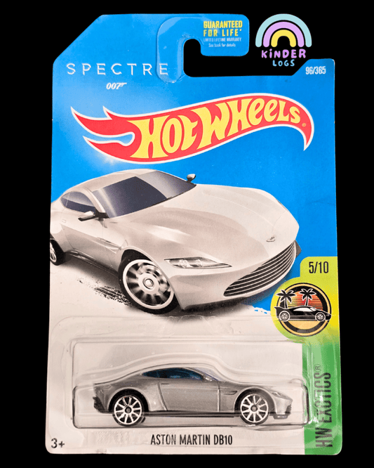 Hot Wheels Aston Martin DB10 - James Bond Spectre 007 (Creased Card) - Kinder Logs