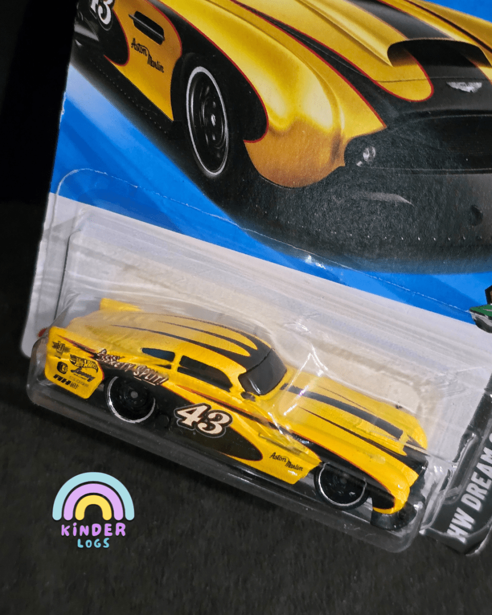 Hot Wheels Aston Martin DB4GT High - Speed Edition - Yellow (Imported) - Kinder Logs