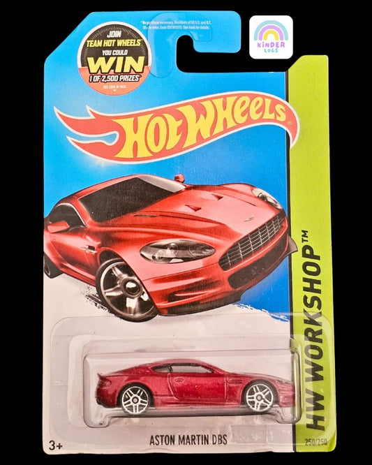 Hot Wheels Aston Martin DBS - Red Color - Kinder Logs