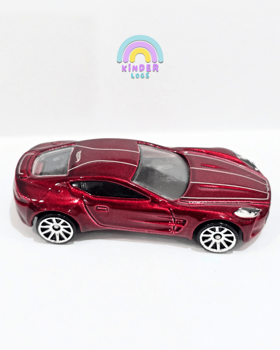 Hot Wheels Aston Martin One - 77 With White Stripes (Uncarded) - Kinder Logs