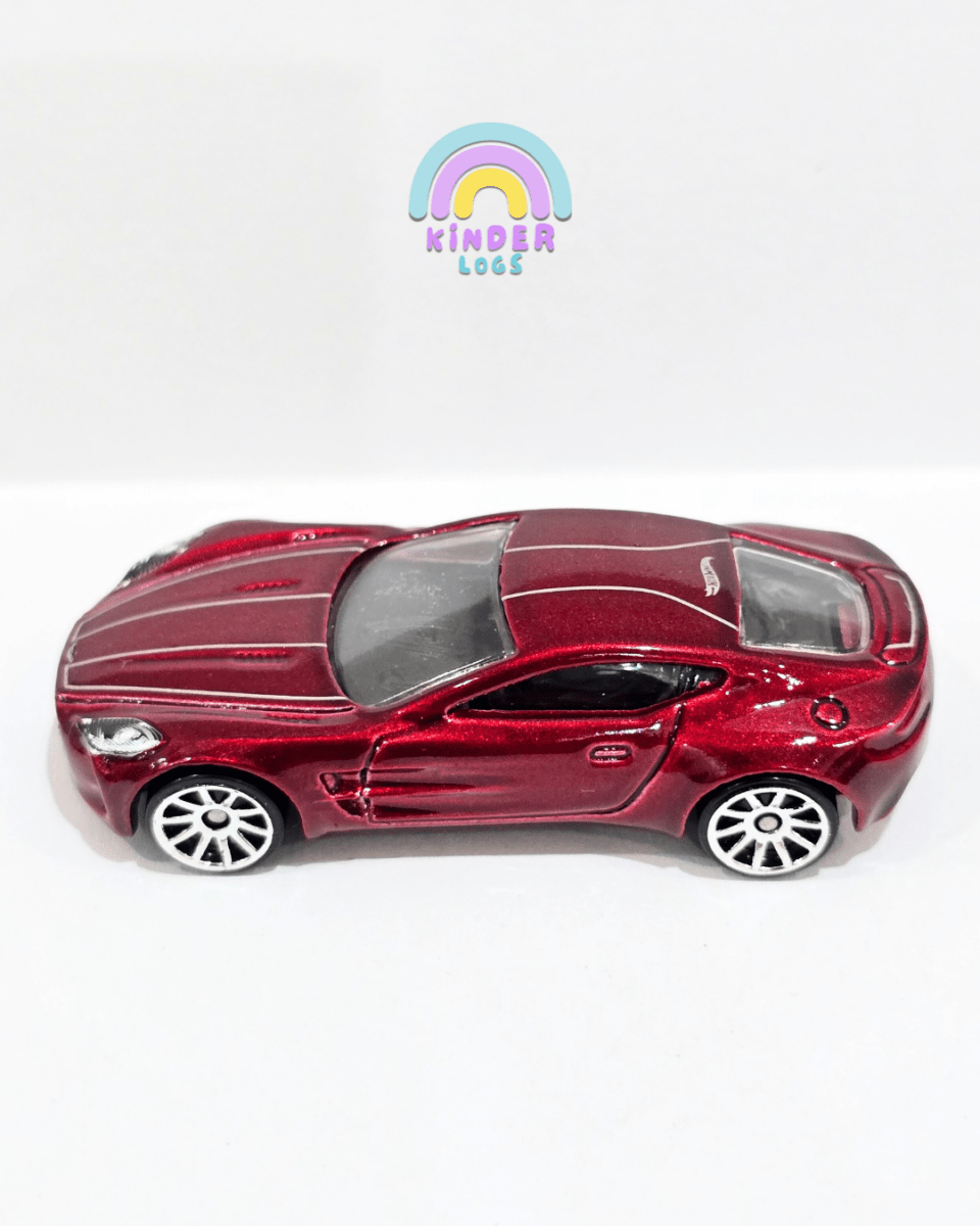 Hot Wheels Aston Martin One - 77 With White Stripes (Uncarded) - Kinder Logs