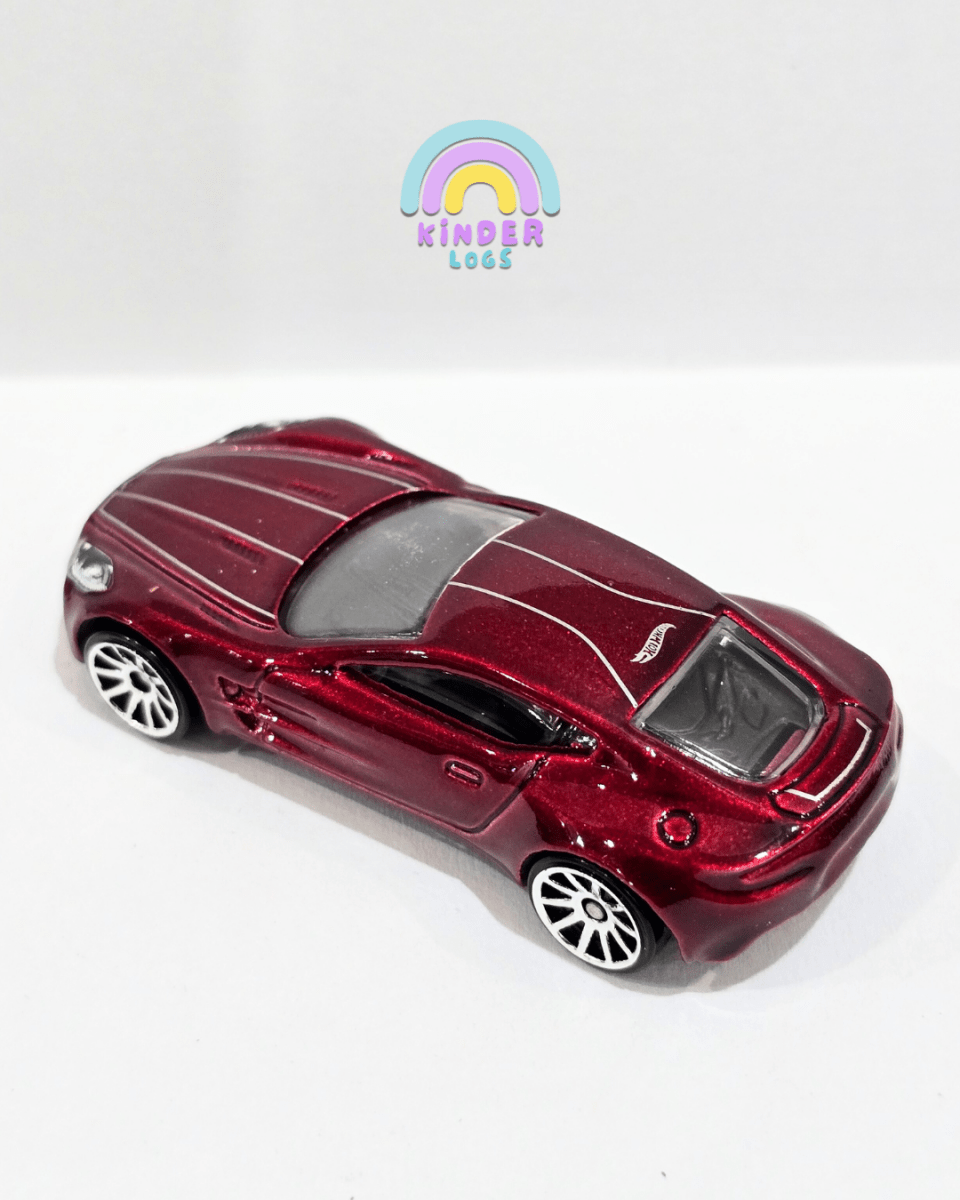 Hot Wheels Aston Martin One - 77 With White Stripes (Uncarded) - Kinder Logs
