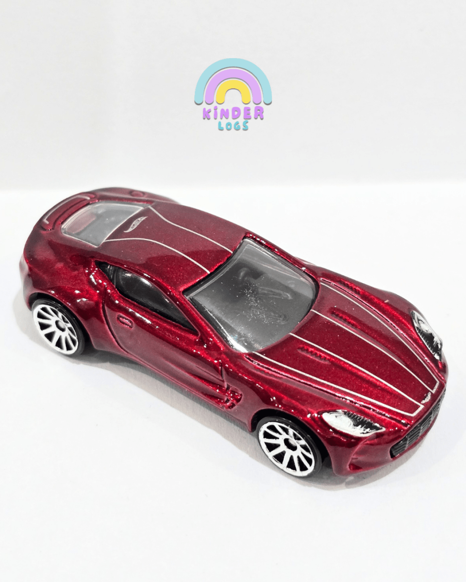 Hot Wheels Aston Martin One - 77 With White Stripes (Uncarded) - Kinder Logs