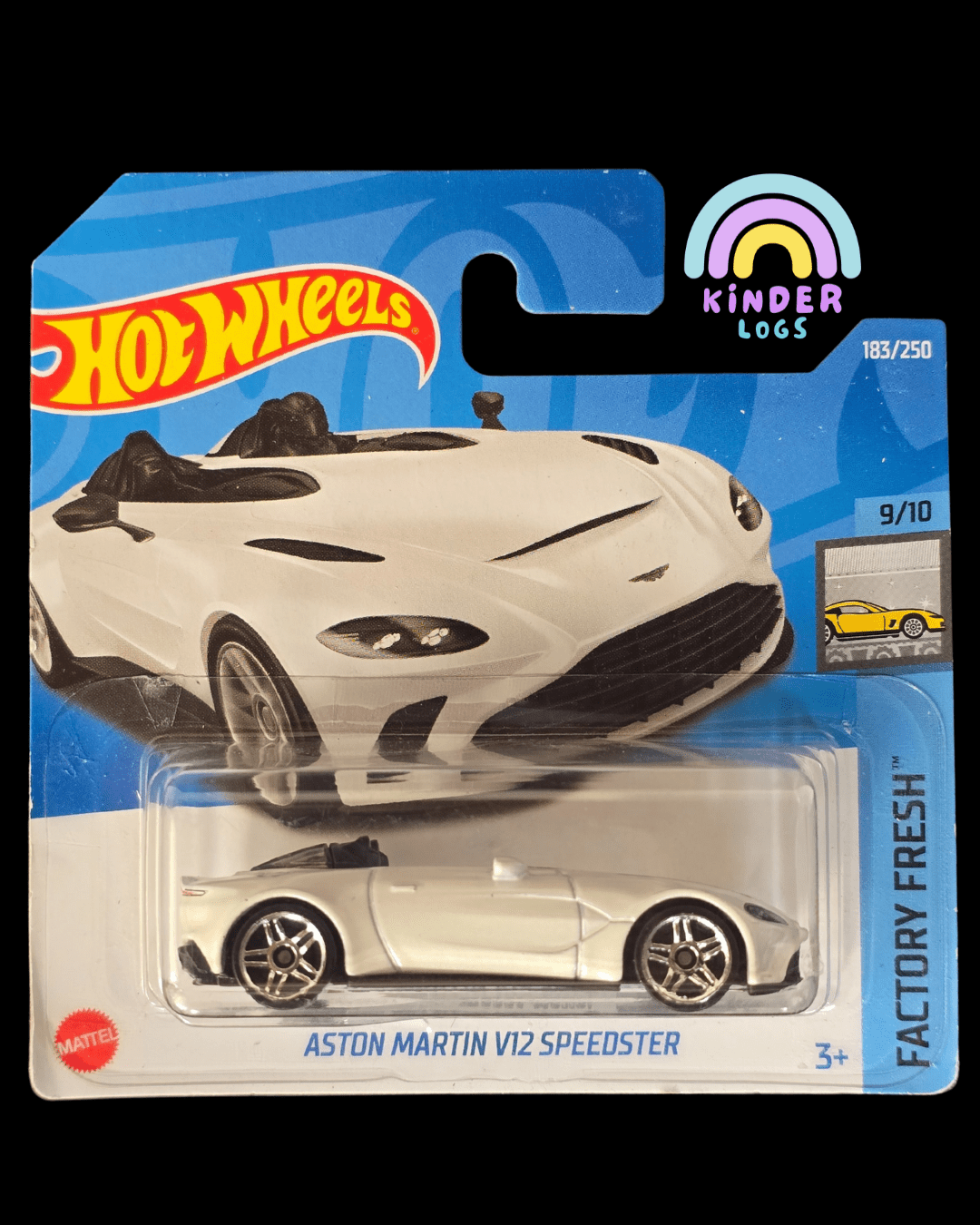 Hot Wheels Aston Martin V12 Speedster (Imported Short Card) - Kinder Logs