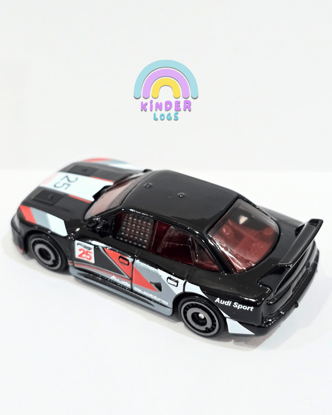 Hot Wheels Audi 90 Quattro - Black (Uncarded - New) - Kinder Logs