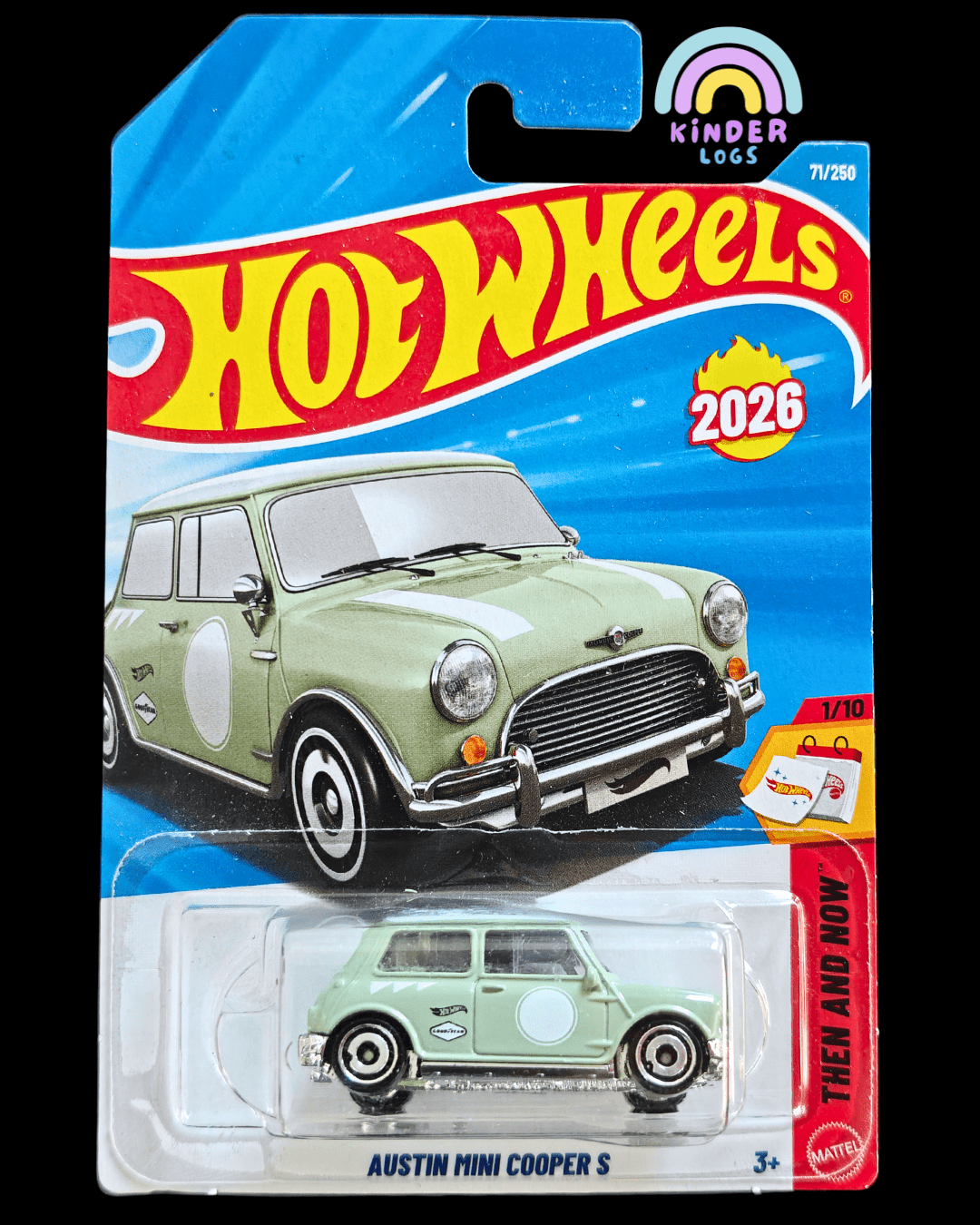 Hot Wheels Austin Mini Cooper S - Green (Imported) - Kinder Logs