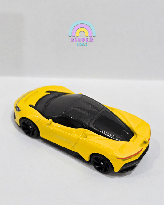 Hot Wheels Automobili Pininfarina Battista - Yellow (Uncarded) - Kinder Logs
