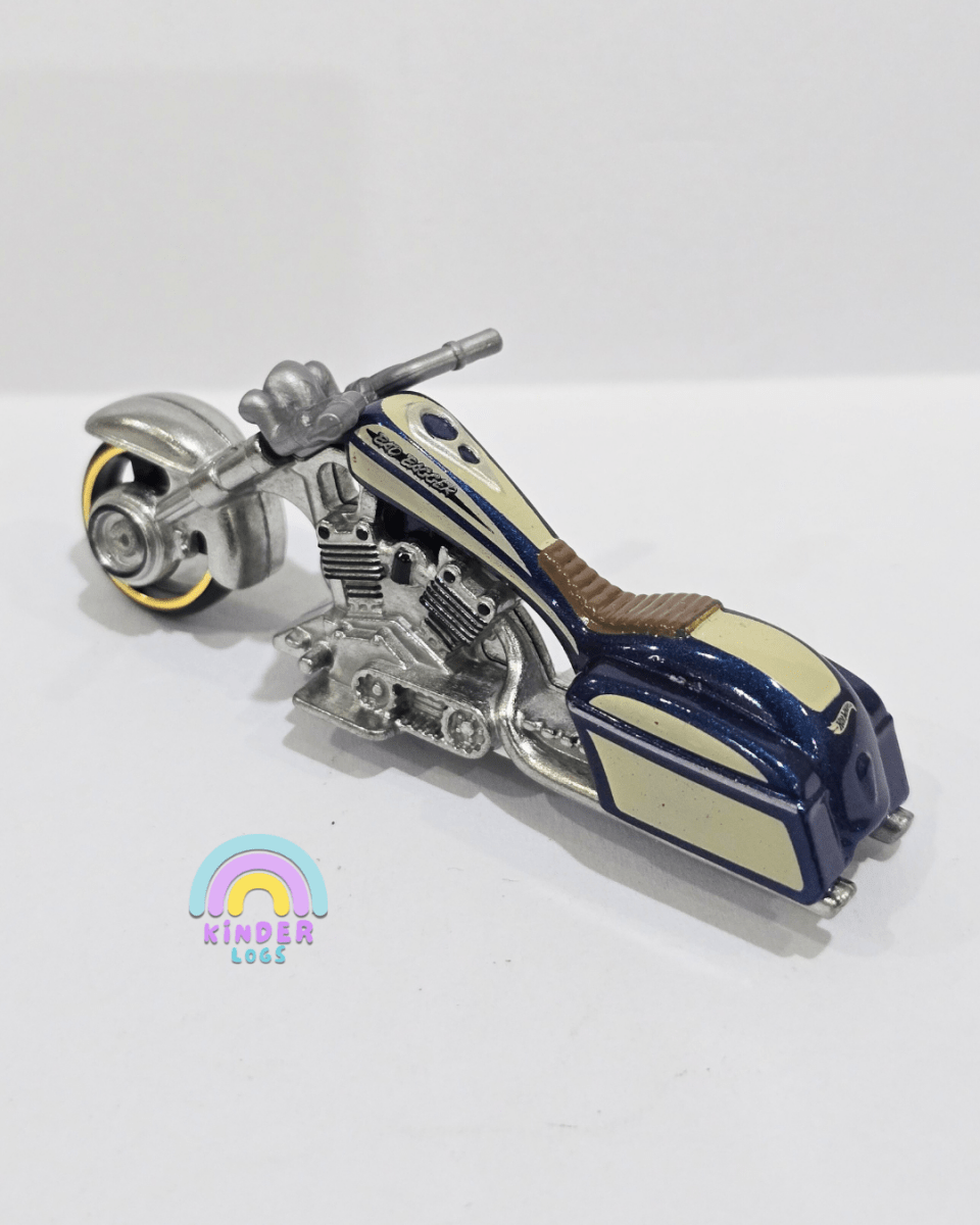 Hot Wheels Bad Bagger Motorcycle (Uncarded) - Kinder Logs