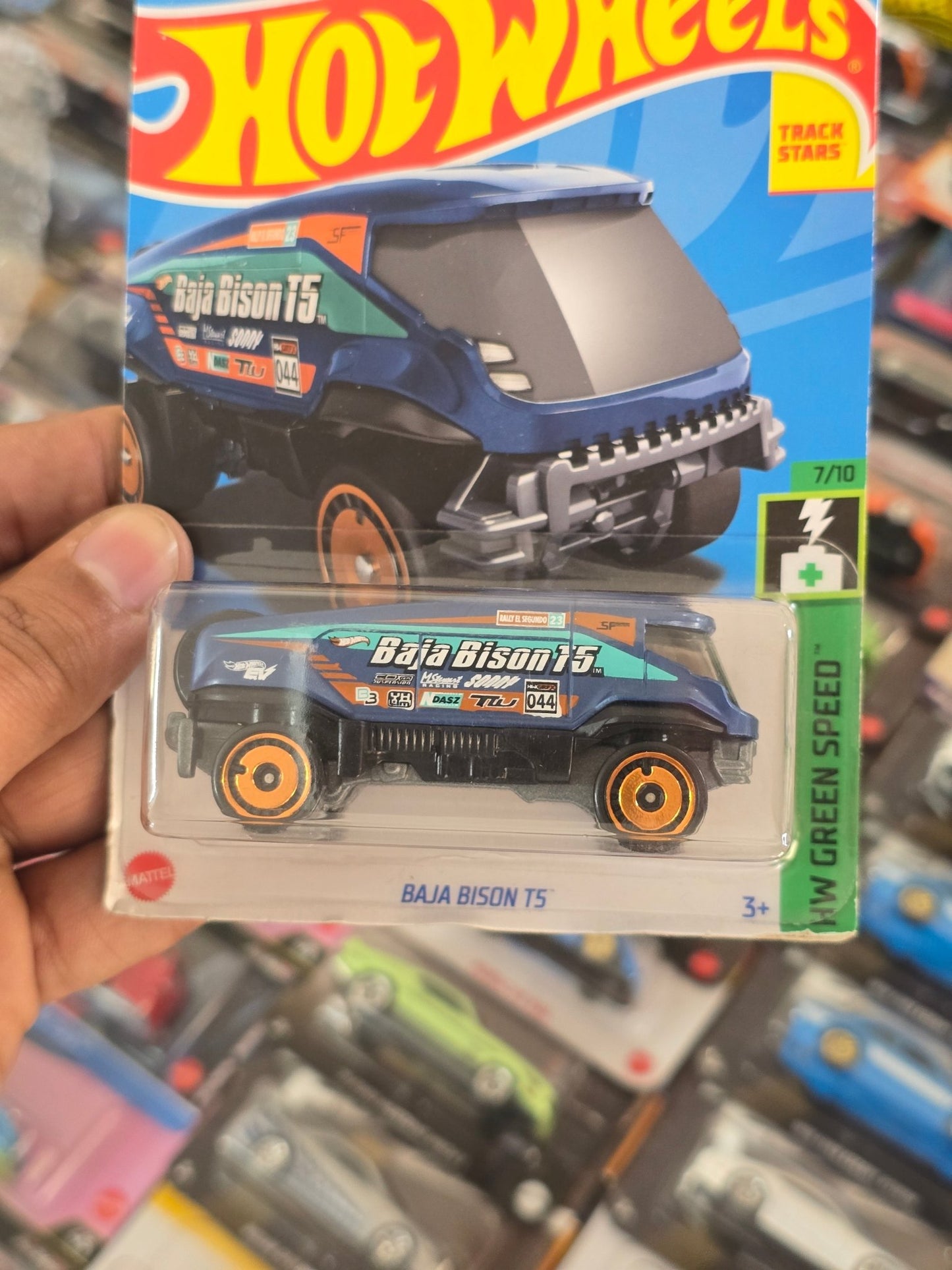 Hot Wheels Baja Bison T5 - Blue (Imported) - Kinder Logs