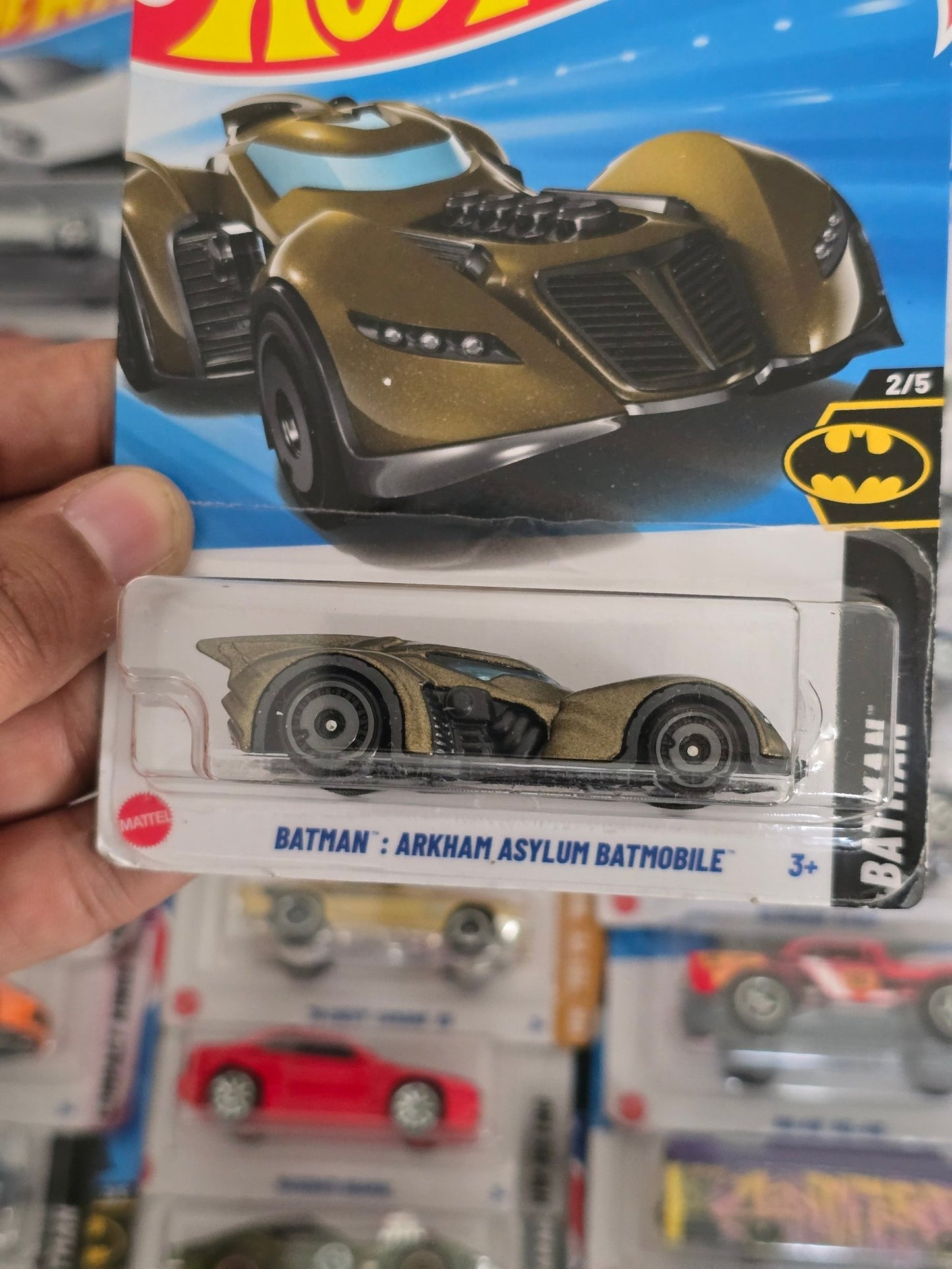 Hot Wheels Batman Arkham Asylum Batmobile (Imported) - Kinder Logs