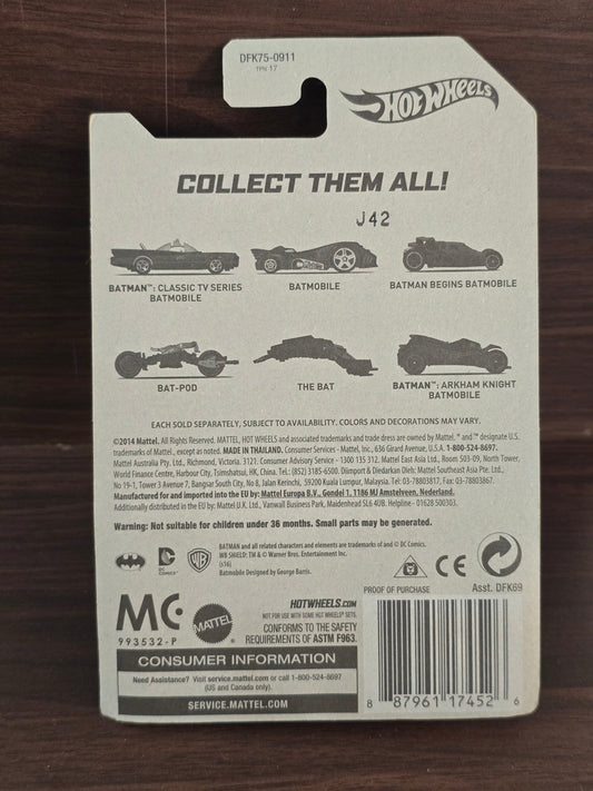 Hot Wheels Batman BAT - POD - The Dark Knight (2014 Imported Card) - Kinder Logs