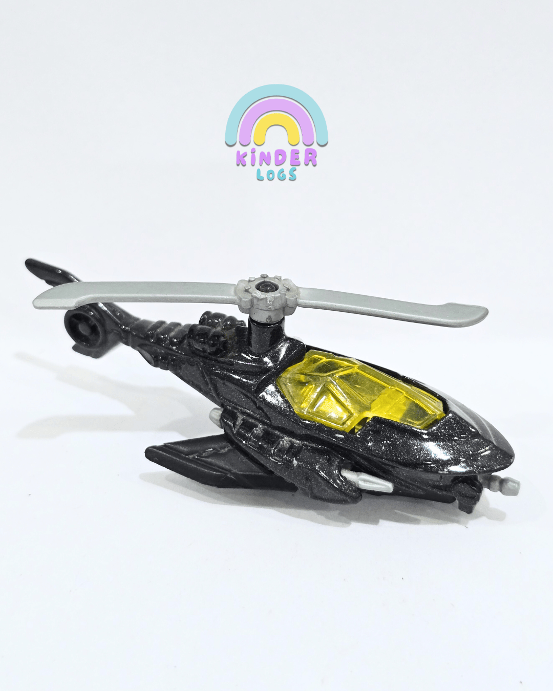 Hot Wheels Batman Batcopter - Black (Used) - Kinder Logs