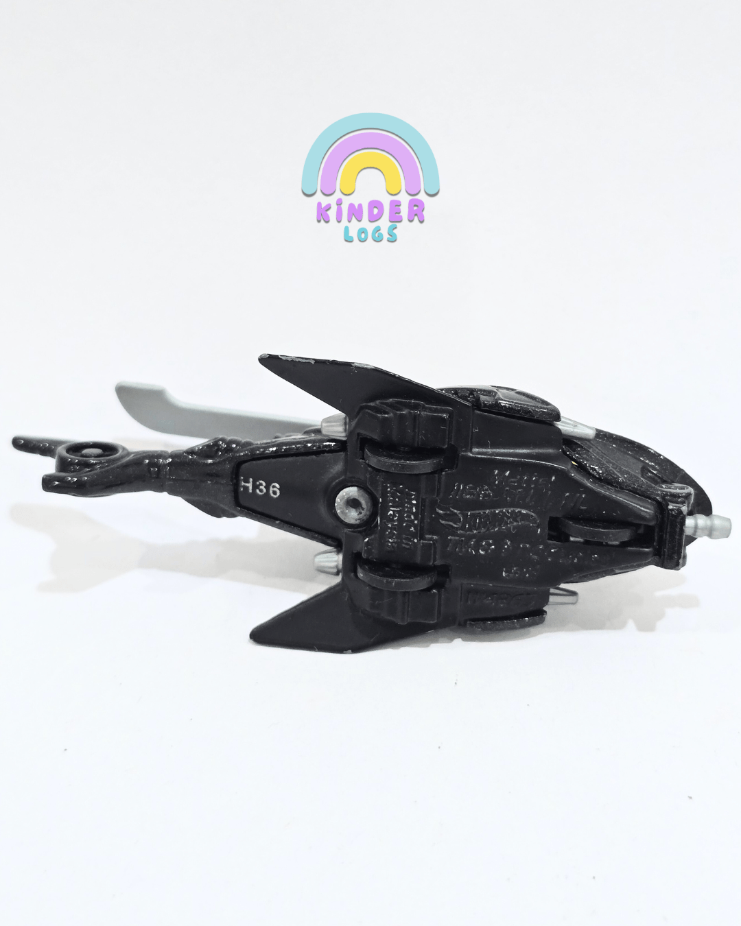 Hot Wheels Batman Batcopter - Black (Used) - Kinder Logs