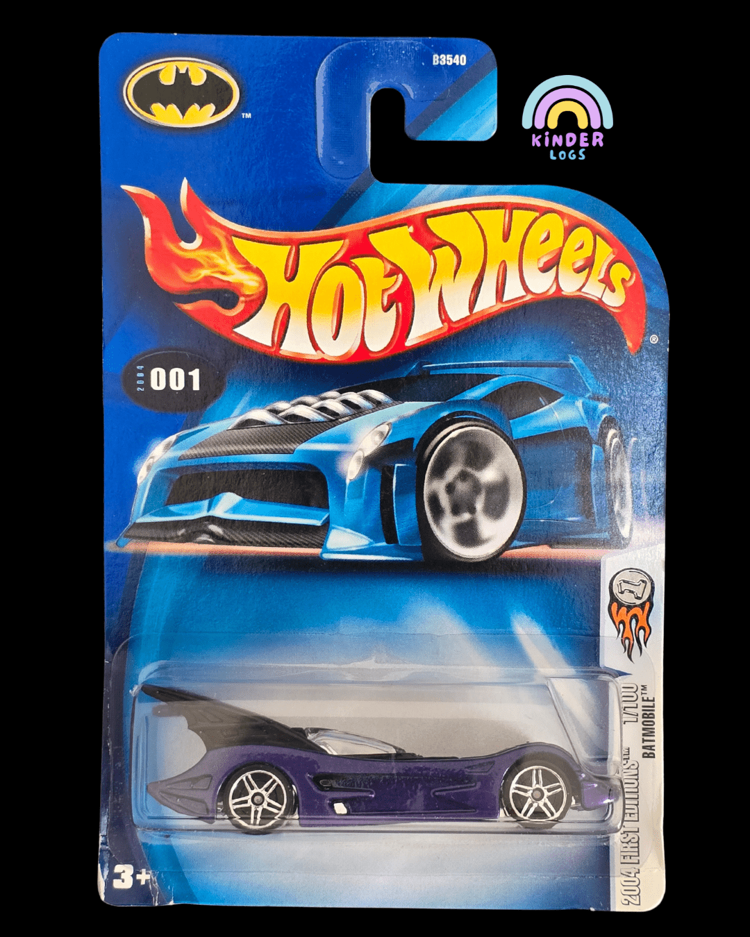 Hot Wheels Batman Batmobile - Collector No. 001 - Kinder Logs