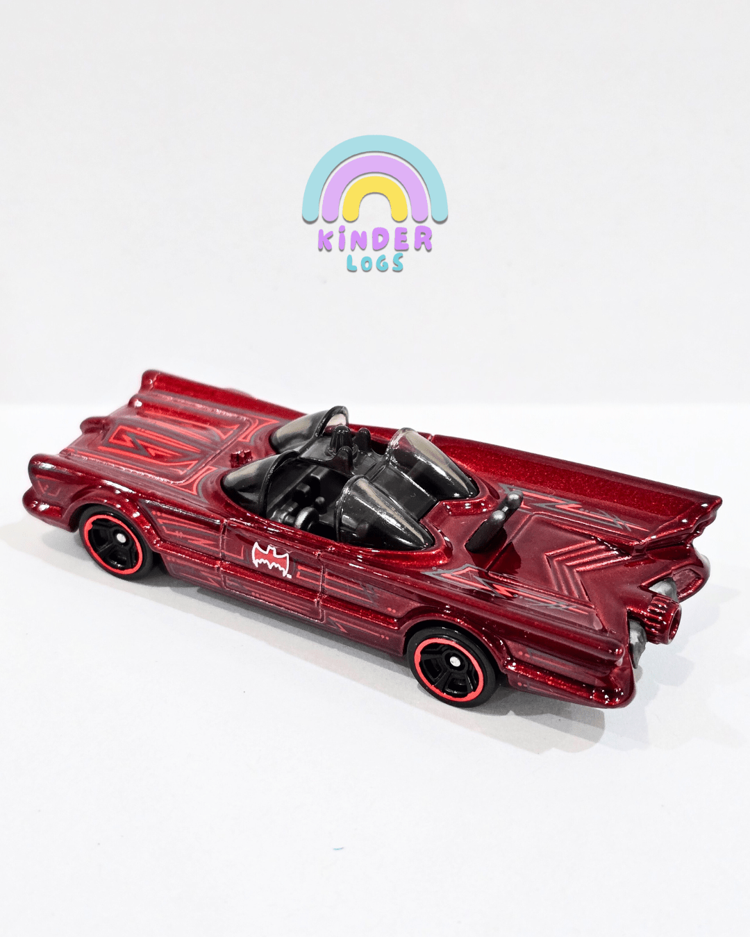 Hot Wheels Batman TV Series Batmobile - Red (Uncarded - New) - Kinder Logs