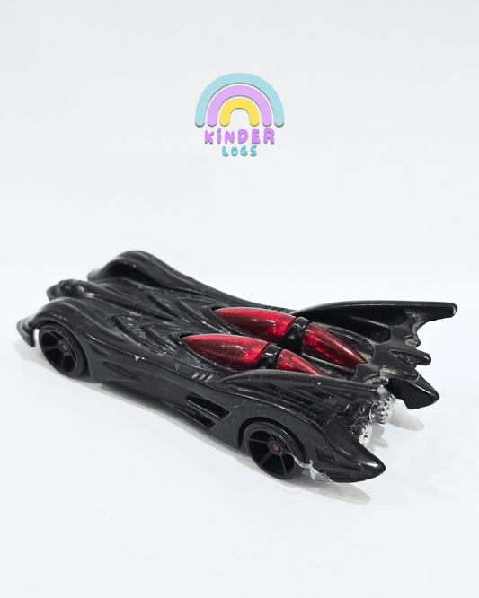 Hot Wheels Batmobile With Red Windows B3540 - Rare (Used Car) - Kinder Logs