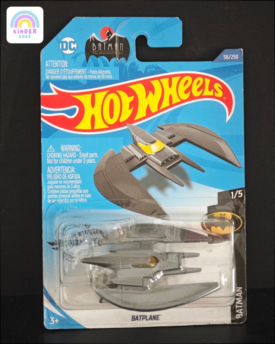 Hot Wheels Batplane - DC Batman The Animated Series - Kinder Logs