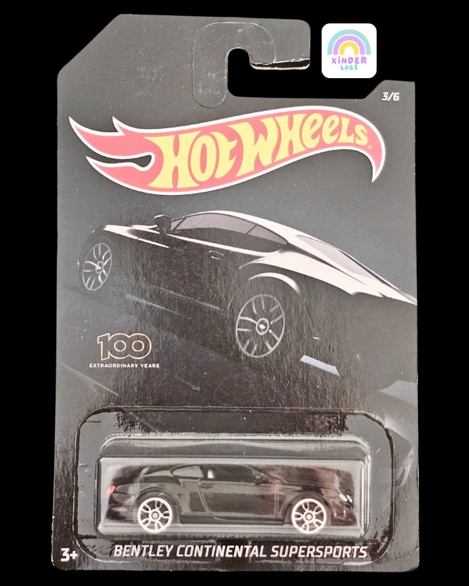 Hot Wheels Bentley Continental Supersports - Black Color - Kinder Logs