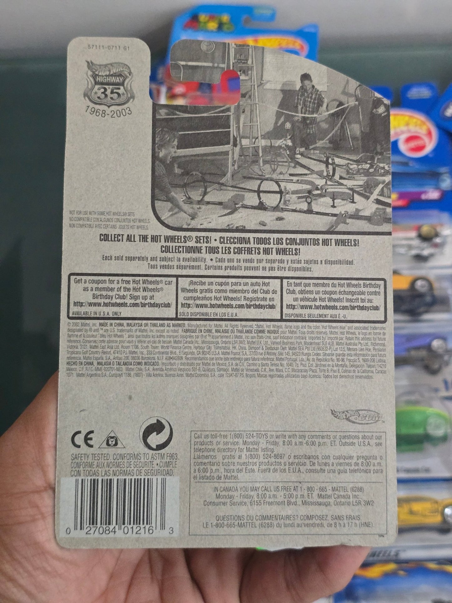 Hot Wheels Blast Lane (Gold) - Collector No. 136 - Kinder Logs