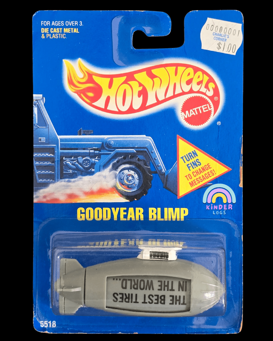 Hot Wheels Blimp Goodyear Limited Edition - Kinder Logs