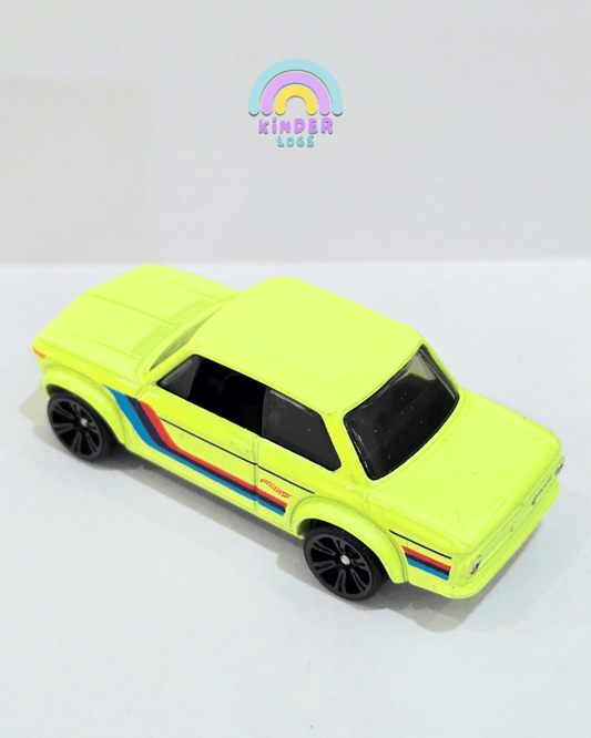 Hot Wheels BMW 2002 Neon Speeders - Green (Uncarded) - Kinder Logs
