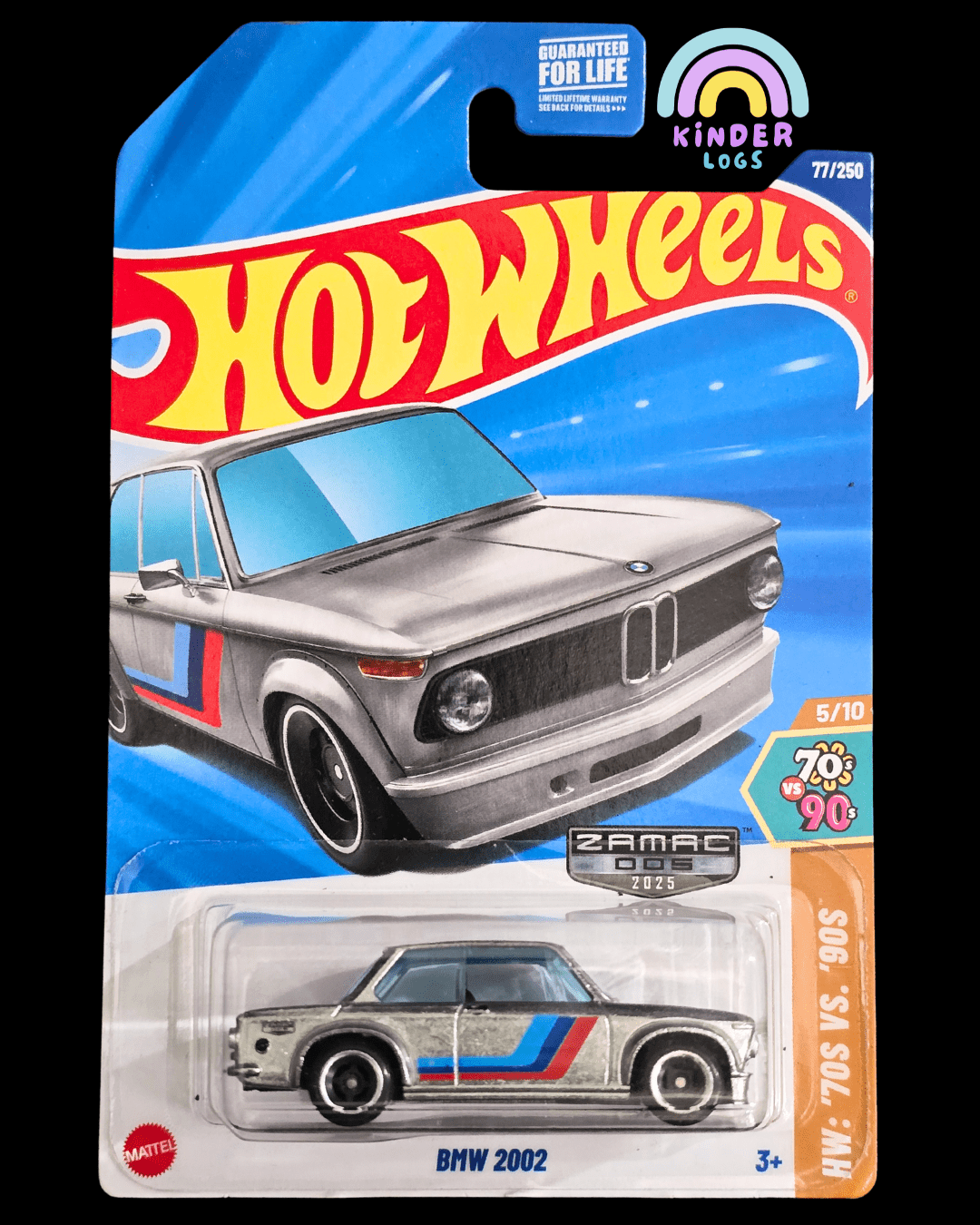 Hot Wheels BMW 2002 - ZAMAC 005 (2025) - Kinder Logs