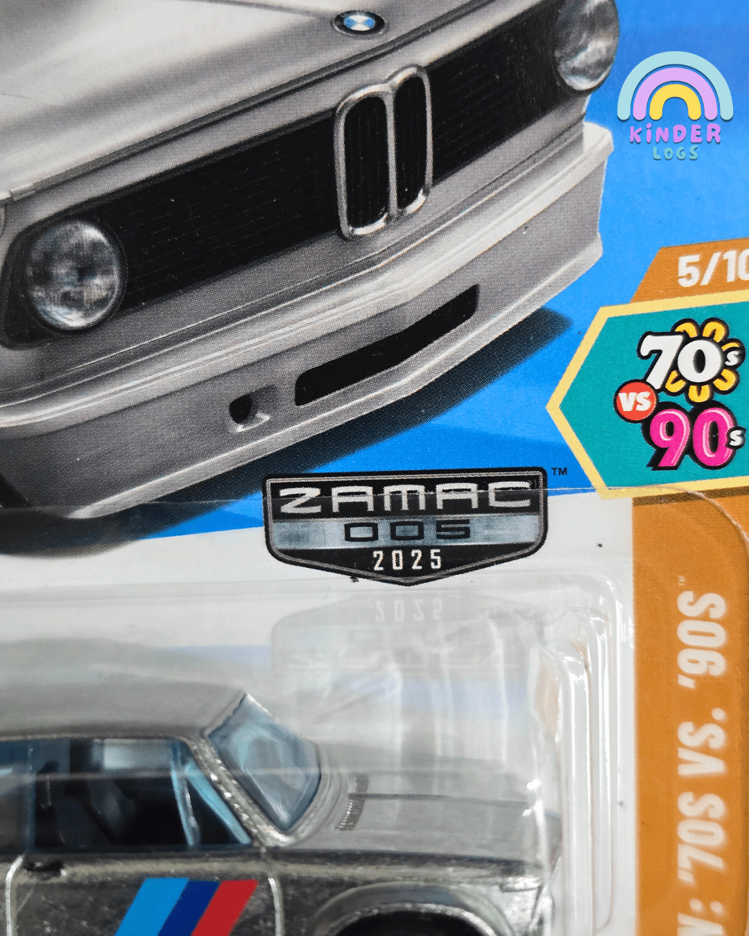 Hot Wheels BMW 2002 - ZAMAC 005 (2025) - Kinder Logs